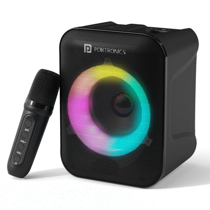 Portronics Apollo One 20W Bluetooth Speaker with Wireless Karaoke Mic - Black 1.0 Piece