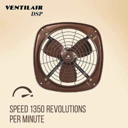 Havells Ventil Air DSP 300mm Exhaust Fan Suitable for Bathroom, Kitchen, and Office| Warranty: 2 Years | (Choco Brown) 1.0 pack