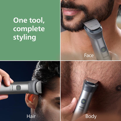 Philips India's No.1 Men's Trimmer | 13-in-1 Kit | Face,Body & Private Parts | 120 min runtime | 5 min QuickCharge | MG5930/65 1.0 unit