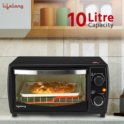 Lifelong LLOT10 10 L Oven, Toaster & Griller with Auto Shut Off (Black) 1.0 Piece
