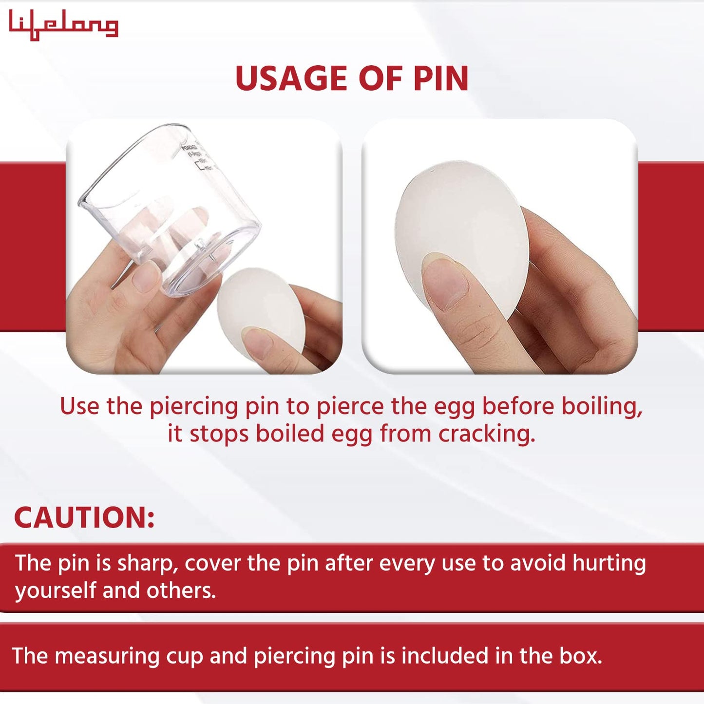 Lifelong 2-in1 Egg Boiler and Poacher, boil upto 8 eggs, Poach 4 eggs 1.0 unit