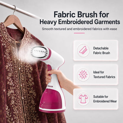 Inalsa Travel Pro Garment Steamer (1500W) Compact with Foldable Handle - Blue 1.0 Piece