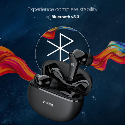 Noise Buds VS102 Plus In-Ear Truly Wireless Earbuds With Mic, 70 Hrs Playtime, ENC, IPX5, Bluetooth v5.3 (Matte Black) 1.0 Piece
