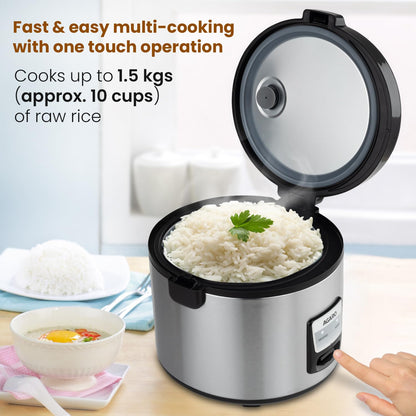 Agaro Regency 5L 700W Ceramic Rice Cooker (Silver & Black) 1.0 unit
