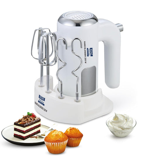 Kent Hand Blender, Stainless Steel Blade, 200W (White) 1.0 unit