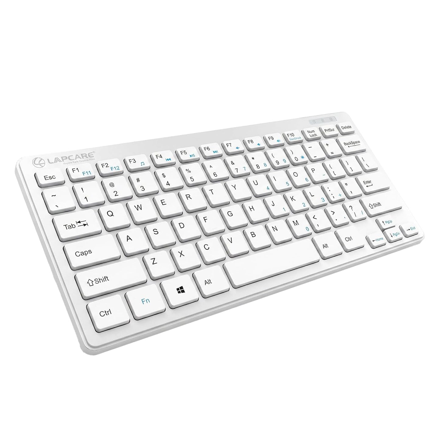 LAPCARE D-lite Plus Keyboard With 2.4 GHz & 10 M BT Range & 87 Keys, 8 Million Key Life, Wireless (White) 1.0 unit