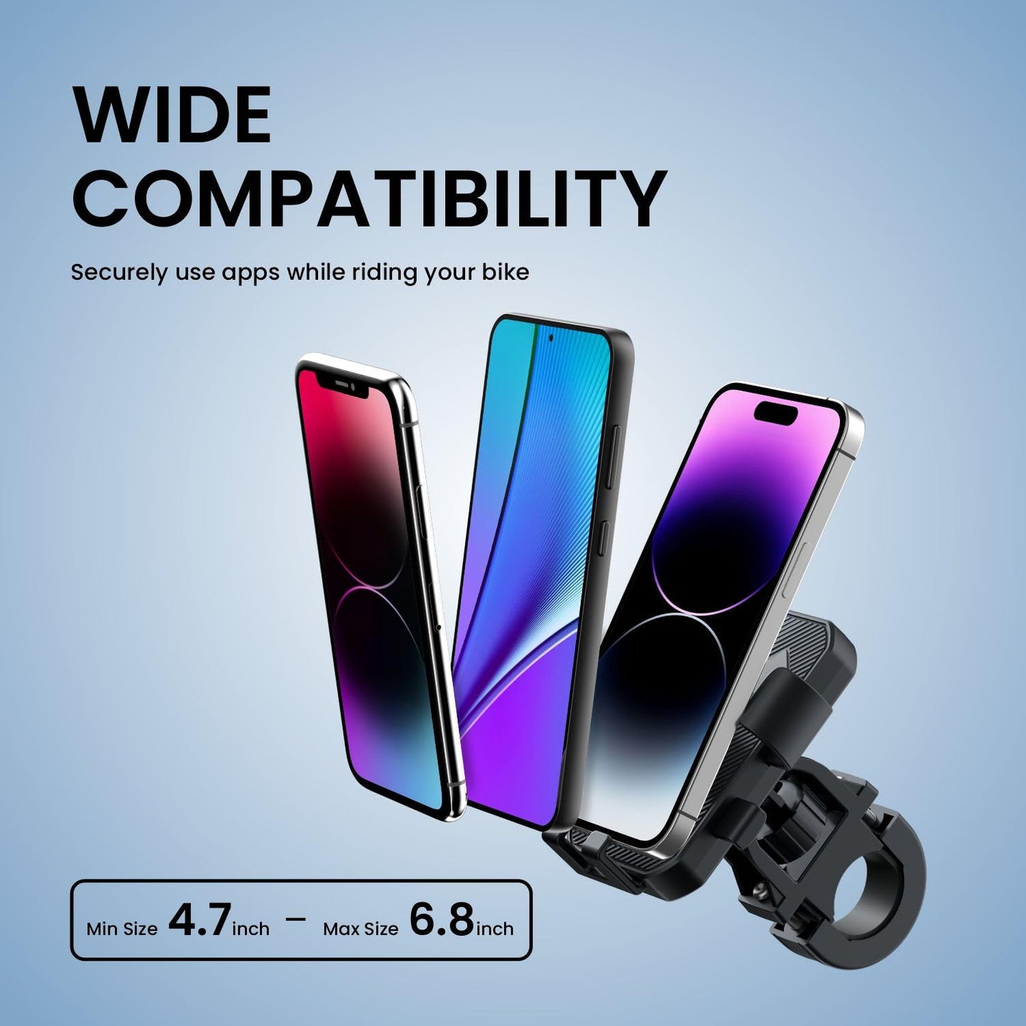 Portronics Mobike 4 Bike Phone Mount - Black 1.0 Piece