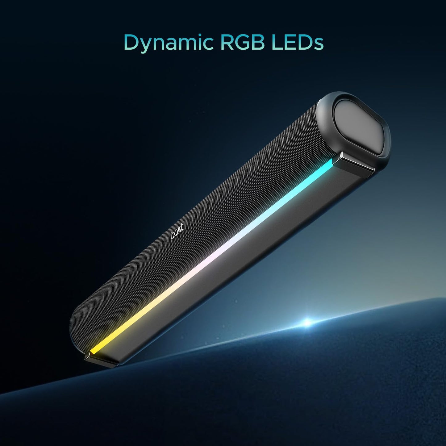 boAt Newly Launched Aavante Bar 950 Bluetooth Soundbar w/ 40W Signature Sound, RGB LEDs, Up to 7 hrs Playback, Inbuilt Mic,BT v5.3 (Premium Black) 1.0 Piece