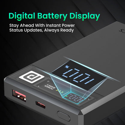 Portronics Luxcell Magclick 10K 15W Magnetic 10000mAh Wireless Power Bank - Dark Grey 1.0 unit