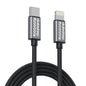Dubstep Blaze Flash Fast Charging 1.25 m Type C To Lightning Charging Cable, 33 Watts 480 Mbps (Grey) 1.0 unit