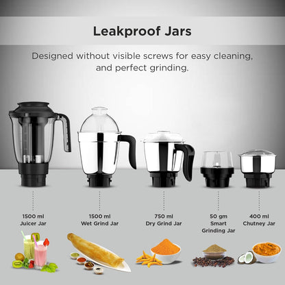 Butterfly Jet Elite Plus Mixer Grinder, 750W, 5 Jars 1.0 pack