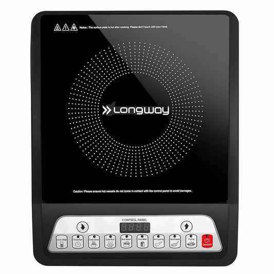 Longway Elite Plus IC 2000 Watt Induction Cooktop (Black, Push Button) 1.0 Piece