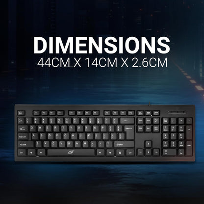 Ant Value Fkbri01 Wired Usb Multi-Device Keyboard (Black) (R-41183733) 1.0 pack