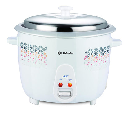 Bajaj 1.8L 700W DLX Rice Cooker Stainless Steel (White) 1.0 unit