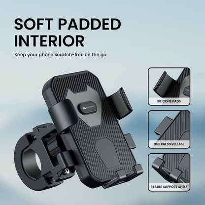 Portronics Mobike 4 Bike Phone Mount - Black 1.0 Piece