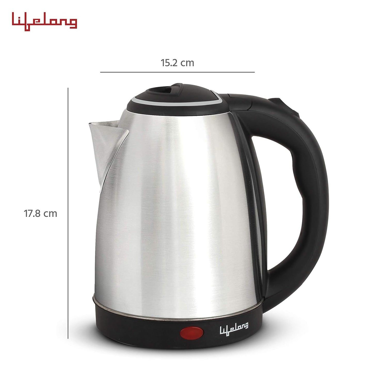 Lifelong LLEK15 Electric Kettle, 1.5L, Stainless Steel, 1500 W (Silver) 1.0 unit