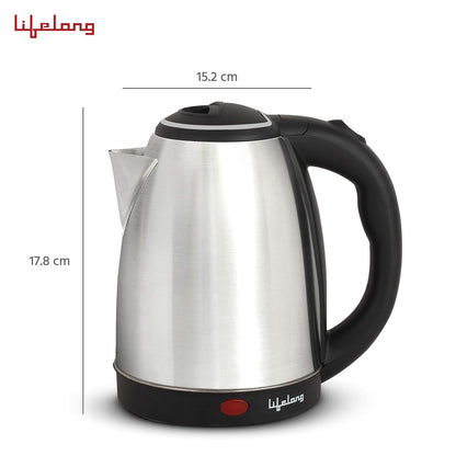 Lifelong LLEK15 Electric Kettle, 1.5L, Stainless Steel, 1500 W (Silver) 1.0 unit