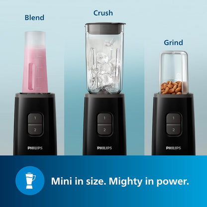 Philips Electric Nutri-Blend, Mixer, Grinder & Blender Smoothie Maker 350W Power 3-Jar Capacity With Variable Speed Control Perfect for Smoothies, Mixing & More (HR2603/90) 1.0 unit