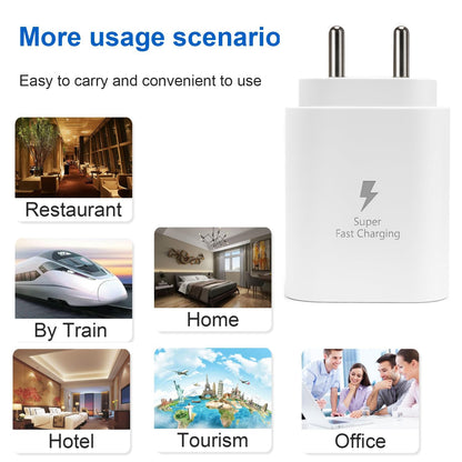 Samsung Original 25W Single Port Type-C Charger (White) 1.0 Piece