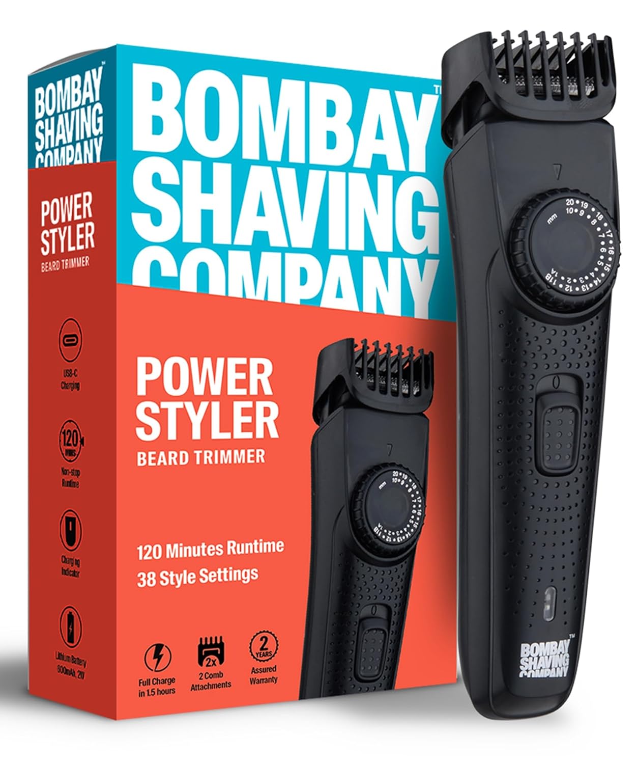 Bombay Shaving Company Pro Beard Trimmer Type-C Charging 1.0 unit
