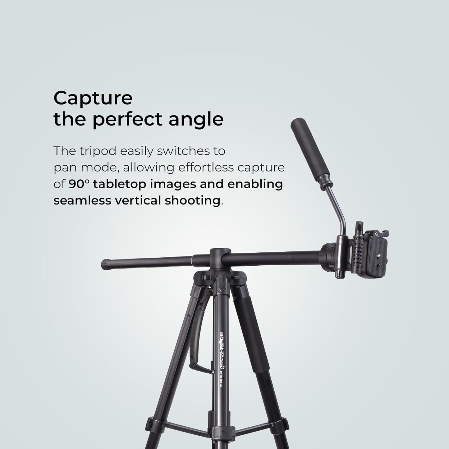 DIGITEK (DPTR 895VD) 195 CM Aluminum Alloy Tripod/Monopod & Multipurpose 3-Way Head 1.0 Piece