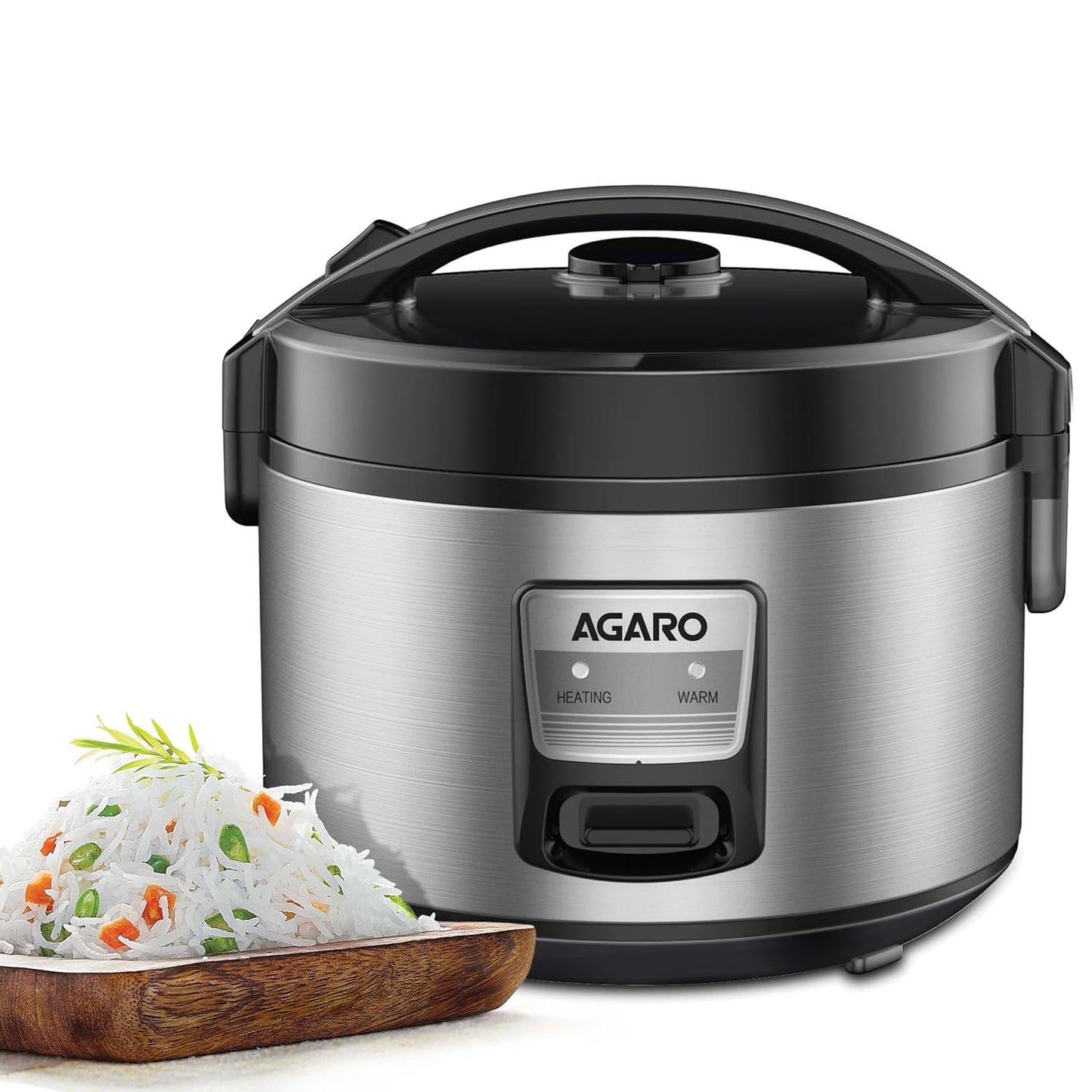 Agaro Regency 5L 700W Ceramic Rice Cooker (Silver & Black) 1.0 unit