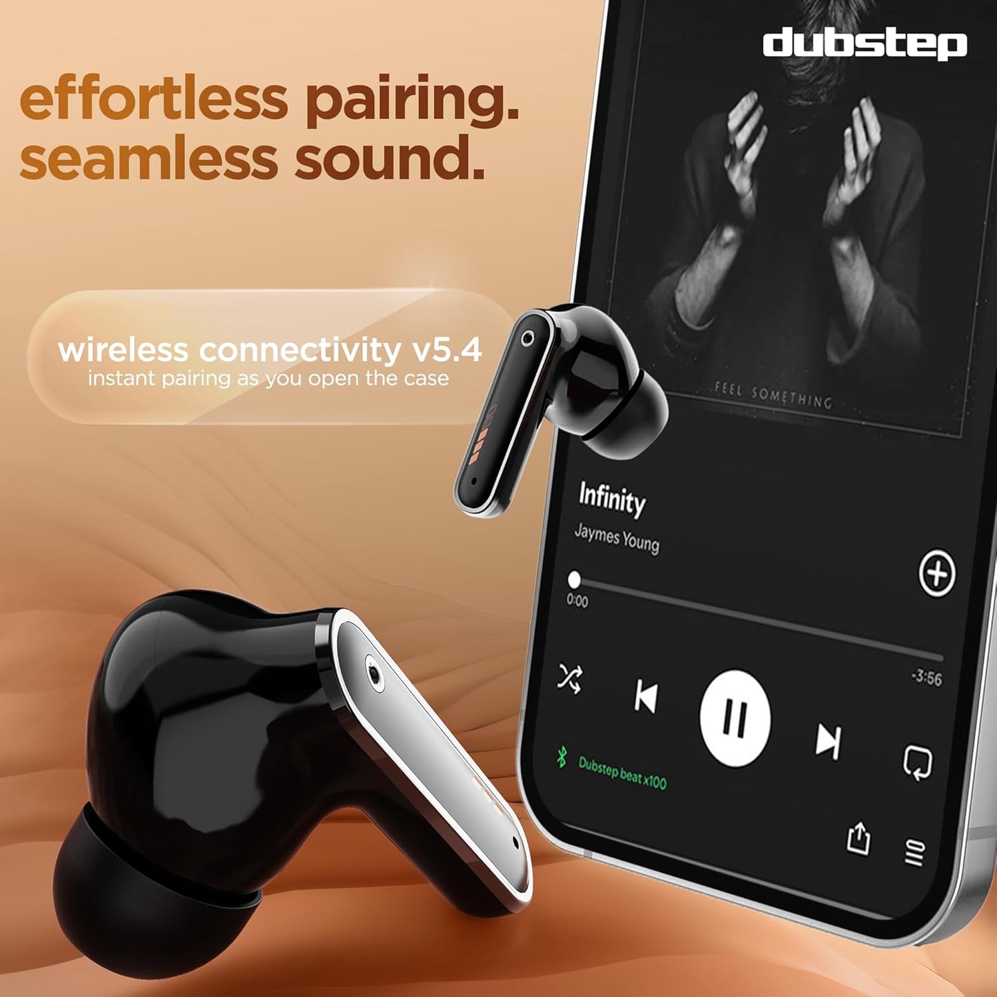 Dubstep Buzz X9 With 56 Hrs Playtime Enc Tws Earbuds (Black) 1.0 pack