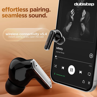 Dubstep Buzz X9 With 56 Hrs Playtime Enc Tws Earbuds (Black) 1.0 pack
