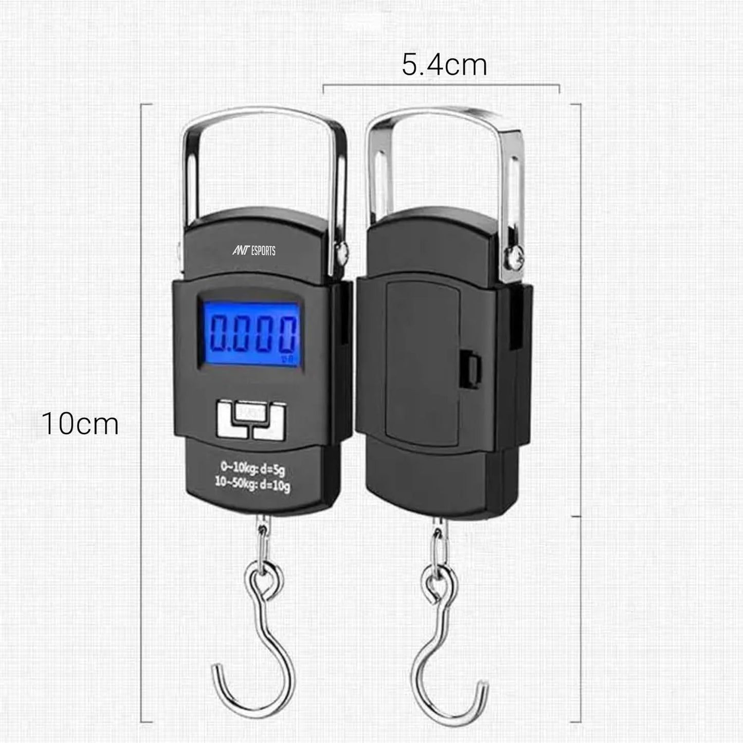 Ant Aels010 Heavy Duty Portable Digital Luggage Weighing Scale With Metal Hook For Home Travel Factory Wholesale And Retail Shop With Digital Led Screen 1.0 Piece