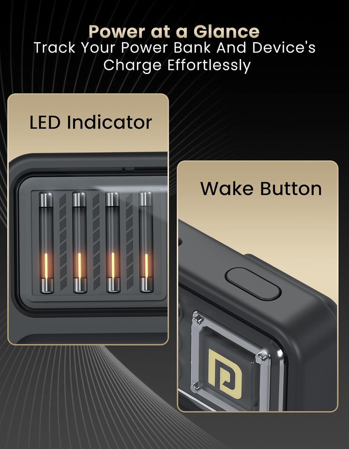 Portronics Luxcell B12 10000mah Power Bank - Black 1.0 unit