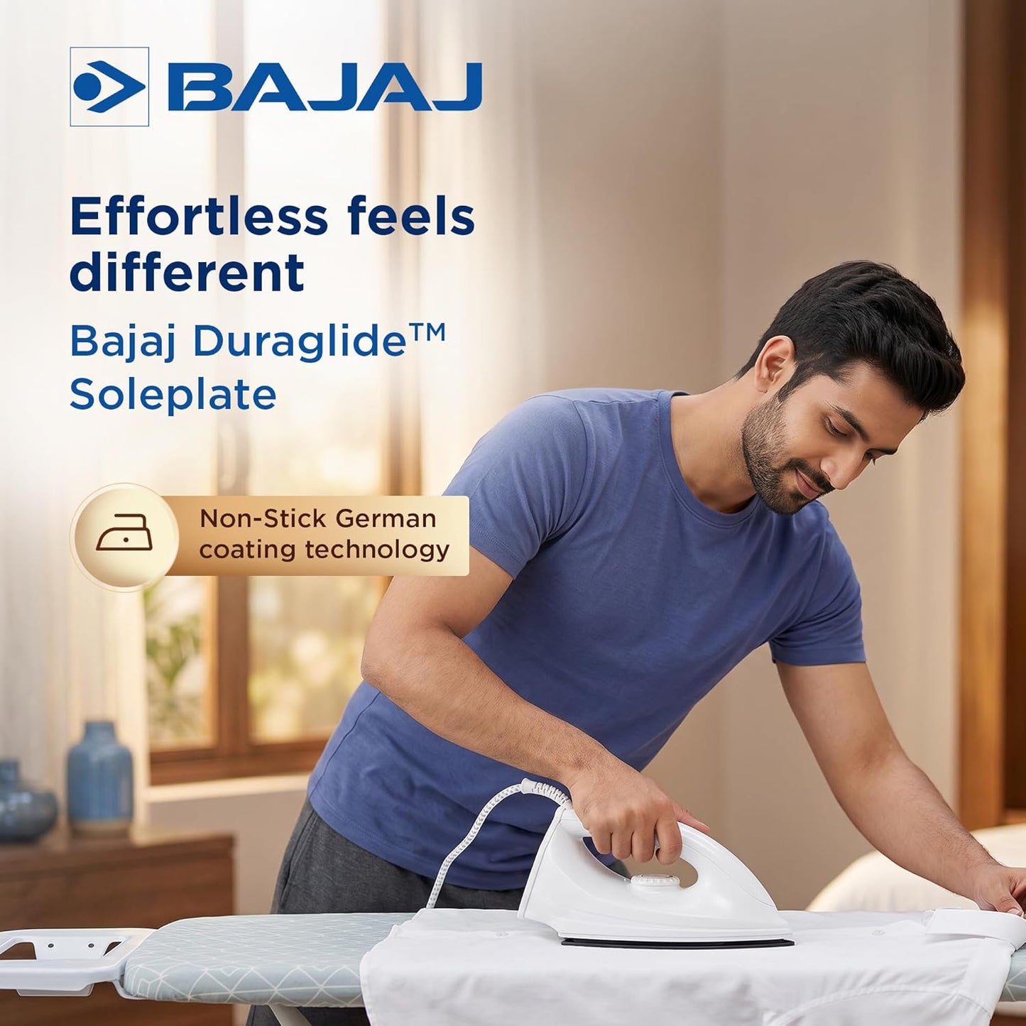 Bajaj DX 6 Dry Iron 1000W, 240V (White) 1.0 unit