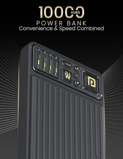 Portronics Luxcell B12 10000mah Power Bank - Black 1.0 unit