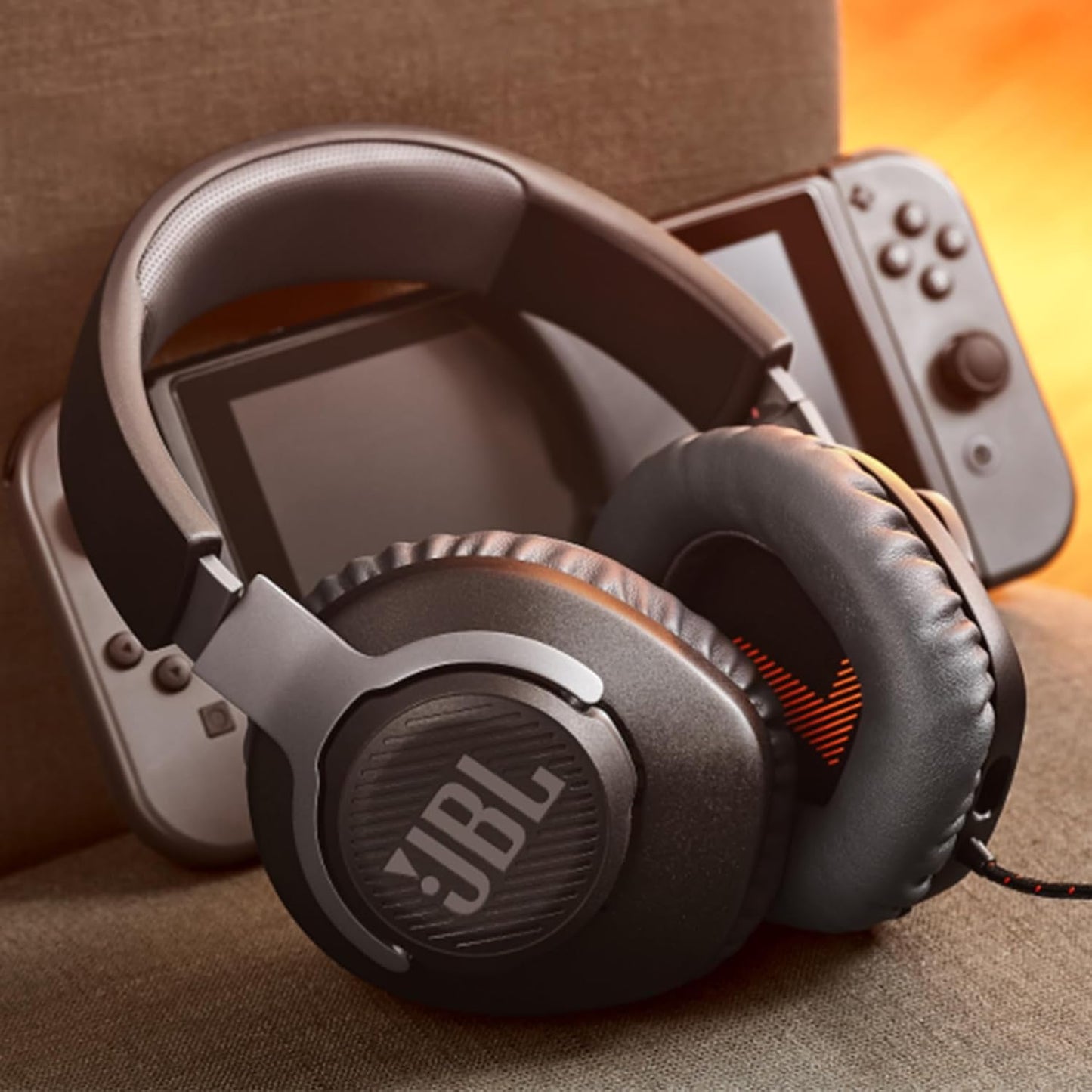 JBL Quantum 100 Wired Over Ear Gaming Headphones With Mic, 40mm Dynamic Driver,Detachable Mic(Black) 1.0 Piece
