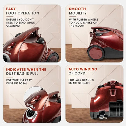 Eureka Forbes DX Vacuum Cleaner For All Floor (Red & Black) 1.0 unit
