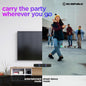 Nu Republic Party Box 20 (20W, 16 Hrs Playtime), Wireless Bluetooth Speaker with Mic v5.3, RGB Light (Black) 1.0 unit
