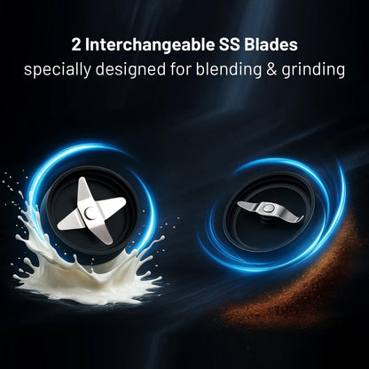 Glen SA 4048 Active Blender, Nutri Blender, Smoothie Maker, Mixer Grinder, 350W (Black) 1.0 unit