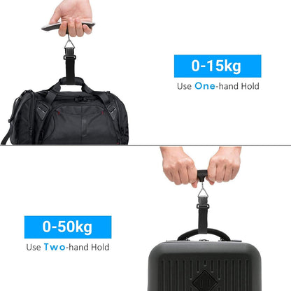 Ant Aels020 Portable Digital Luggage Scale, 50Kgs Hanging Baggage Scale With Backlit Lcd Display, Portable Suitcase Weighing Scale, Travel Luggage 1.0 Piece