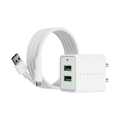 Dubstep Sprint 16W Dual Port Adapter (White) 1.0 unit