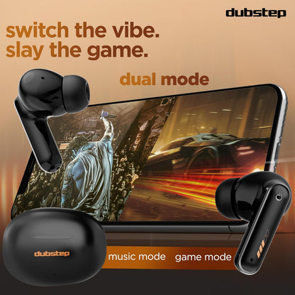 Dubstep Buzz X9 With 56 Hrs Playtime Enc Tws Earbuds (Black) 1.0 pack