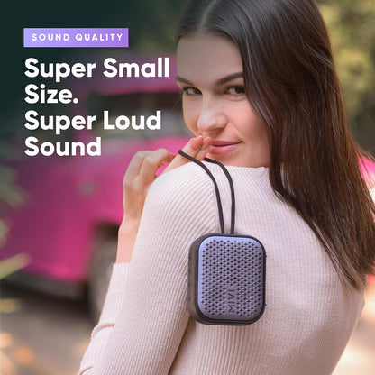Mivi Roam 2 Bluetooth 5W Portable Speaker,24 Hours Playtime,Powerful Bass, Wireless Stereo Speaker with Studio Quality Sound,Waterproof 1.0 Piece