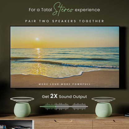 Hammer Drop Bluetooth Speaker With Mic, 5W, 32 Hrs Playtime (Green) 1.0 unit