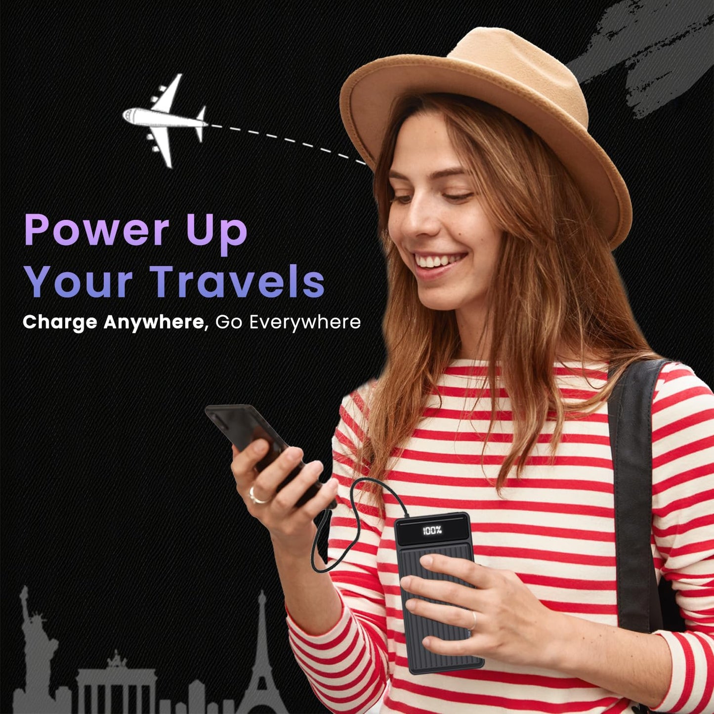 Portronics Luxcell B 20K 20000 mAH 22.5W Power Bank - Black 1.0 unit