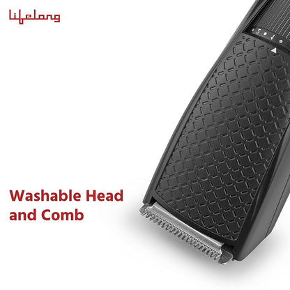 Lifelong LLPCM13 Cordless Rechargeable Trimmer with 20 Length Settings and 45 Minutes Runtime (Black) 1.0 unit