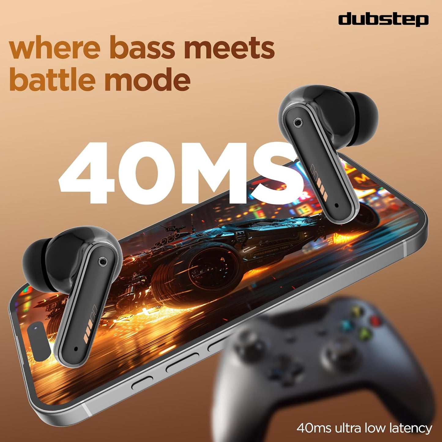 Dubstep Buzz X9 With 56 Hrs Playtime Enc Tws Earbuds (Black) 1.0 pack