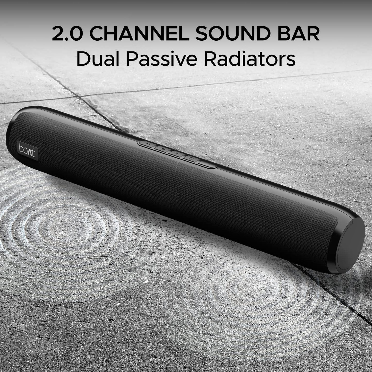 boAt Aavante Bar 610 Bluetooth Soundbar, 25W, 7 Hours Playtime (Charcoal Black) 1.0 unit