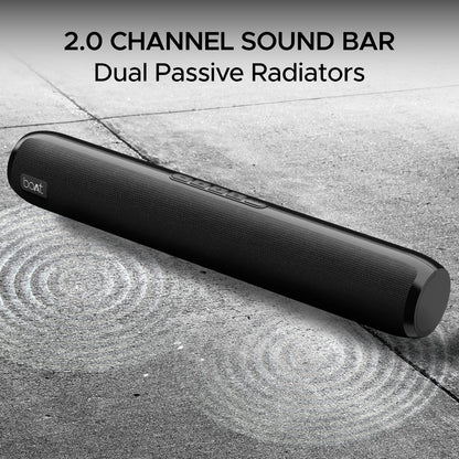 boAt Aavante Bar 610 Bluetooth Soundbar, 25W, 7 Hours Playtime (Charcoal Black) 1.0 unit