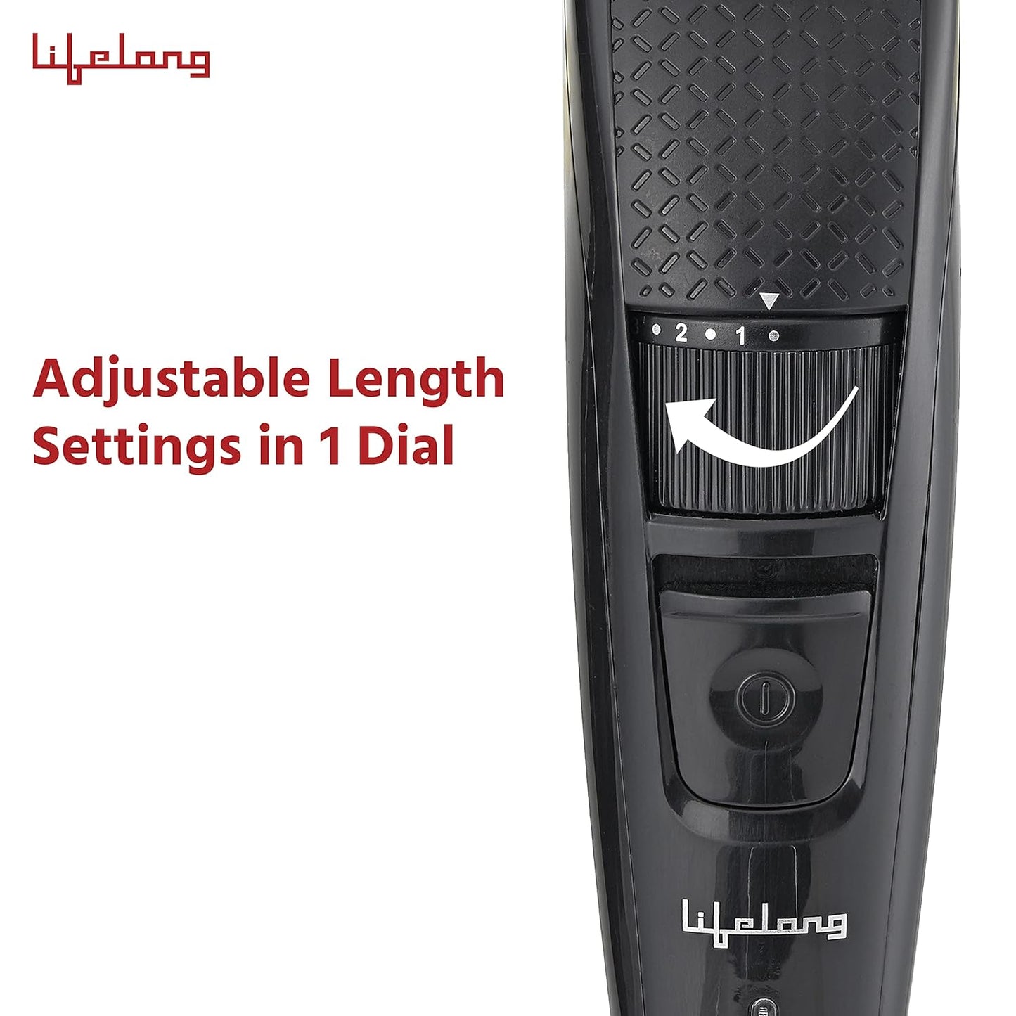 Lifelong LLPCM13 Cordless Rechargeable Trimmer with 20 Length Settings and 45 Minutes Runtime (Black) 1.0 unit