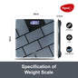 Pigeon Iris Weighing Machine for Body Weight Machine| Digital Bathroom Scale for Weight Measurement| Weighing Scale with LCD Display| 36 Months Warranty, Black, 180 Kg 1.0 Piece