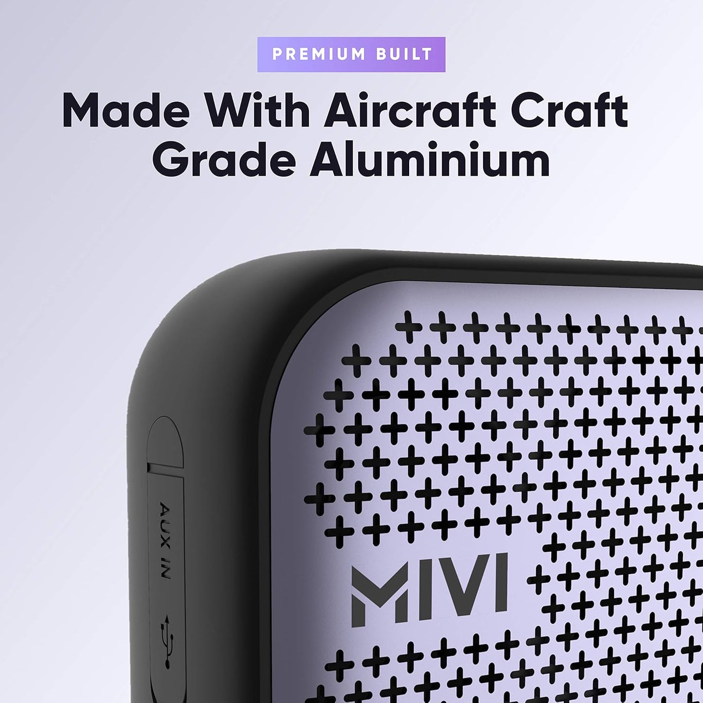 Mivi Roam 2 Bluetooth 5W Portable Speaker,24 Hours Playtime,Powerful Bass, Wireless Stereo Speaker with Studio Quality Sound,Waterproof 1.0 Piece