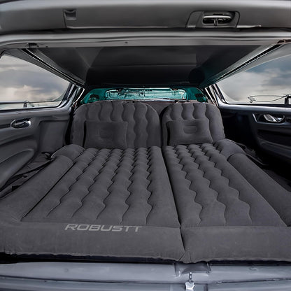 Robustt SUV Car Inflatable Bed - Black (Pack of 1) | 2 Air Pillow & Air Pump | Car Sleeping Bed for Kids | Car Back Seat Bed | Quick Inflatable Bed |
